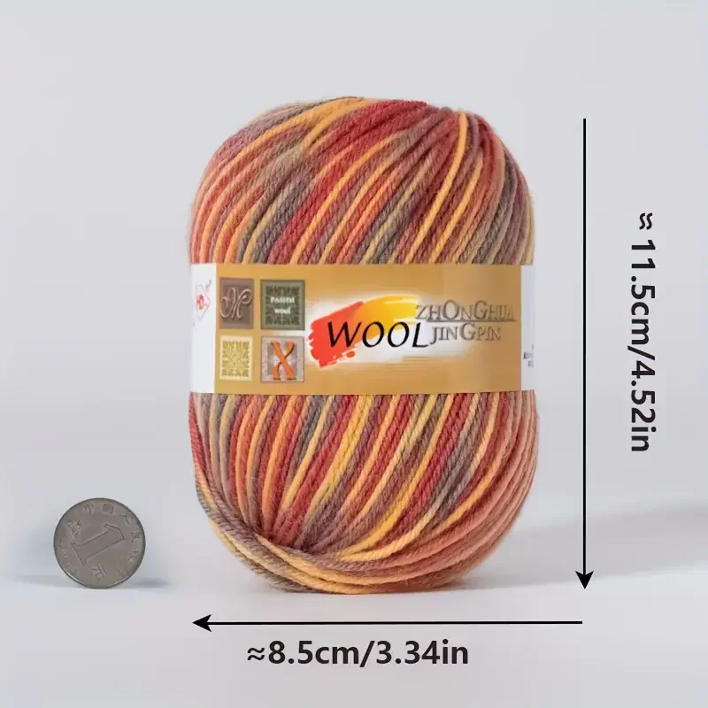 5 balls/500g Wool Roll For Handcrafted Scarf Sweater