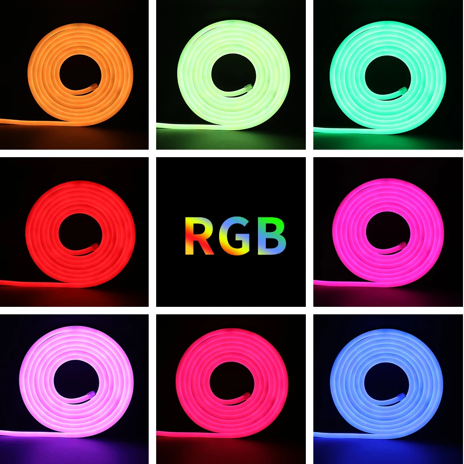 220V 디밍이 가능한 RGB Led 테이프 1M-100M 스마트 Tuya WiFi RGB 네온 라이트 스트립 RF 패널 원격 AU 플러그 방수 유연한 테이프