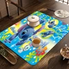 S-Stitch-H-The-Baby Kitchen Dish Mat Absorbent Dining Table Mats Retro Non-slip Placemat Coffee Dish Tableware Mat Home Decor 5