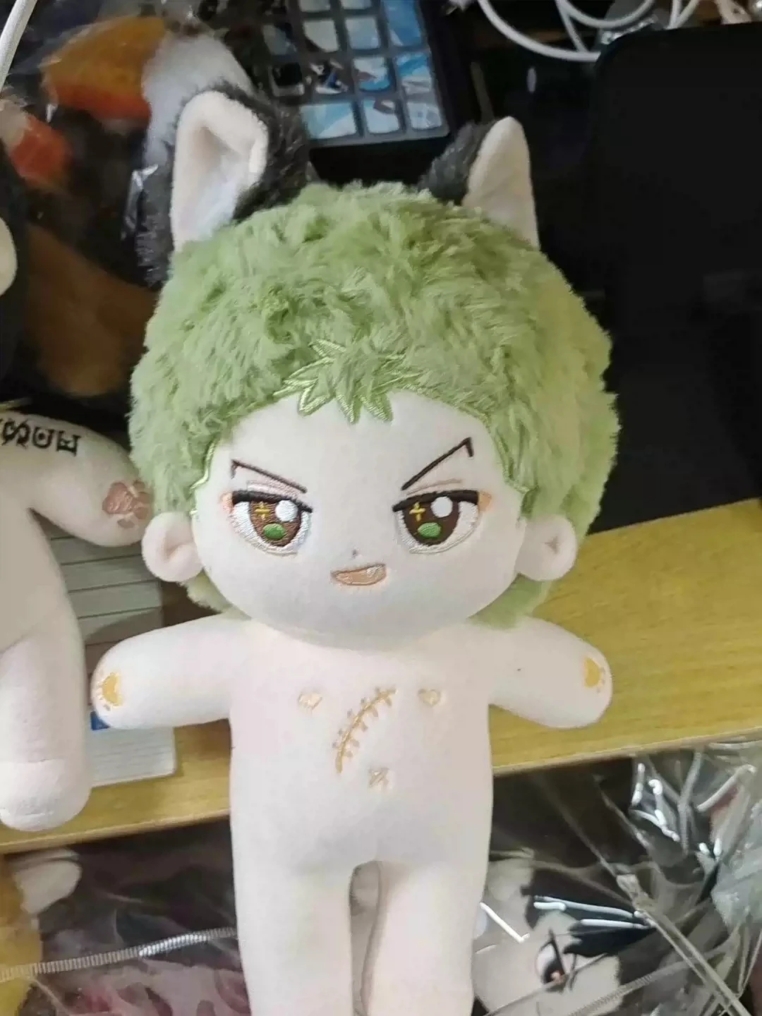 

In Stock Anime Game Monster Roronoa Zoro Cosplay Plushie Stuffed 0 Body Plush 0 Dress UP Cute Mascot Gift 20cm