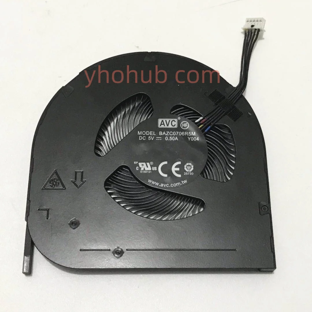 Ventilador de Refrigeração para Servidor Avc Bazc0706r5m Y004 01lw143 dc 5v 0.5a Fios