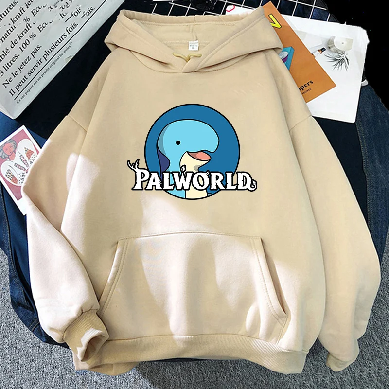 Game Palworld Printing Heoodis Winter Spring Fleece Comfortable Sweatshirts Cartoon Kawaii Graphic Print Clothing Sudaderas Girl