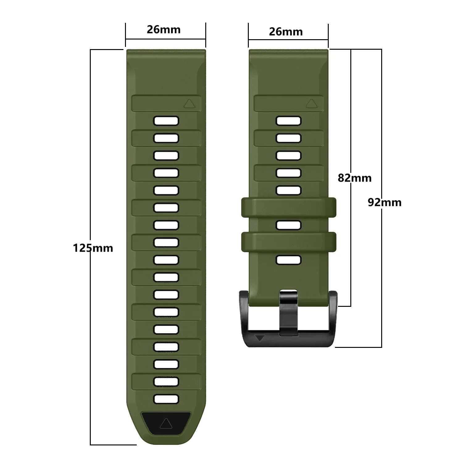 Premium Fenix8 Silicone QuickFit Watch Band - Durable Strap Bracelet