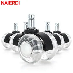 NAIERDI 5PCS 2inches Swivel Office Chair Wheels Replacement Chair Casters for Hardwood Carpet Heavy-Duty Furniture Wheels