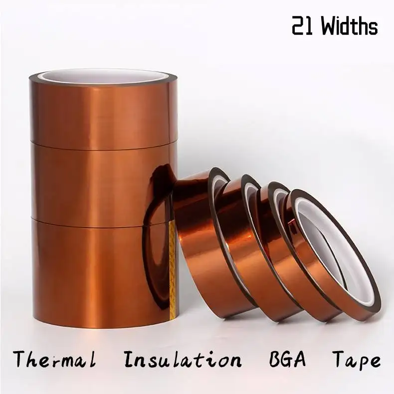 4mm High Temperature Heat Resistant Polyimide Kapton BGA Tape silicone adhesive 