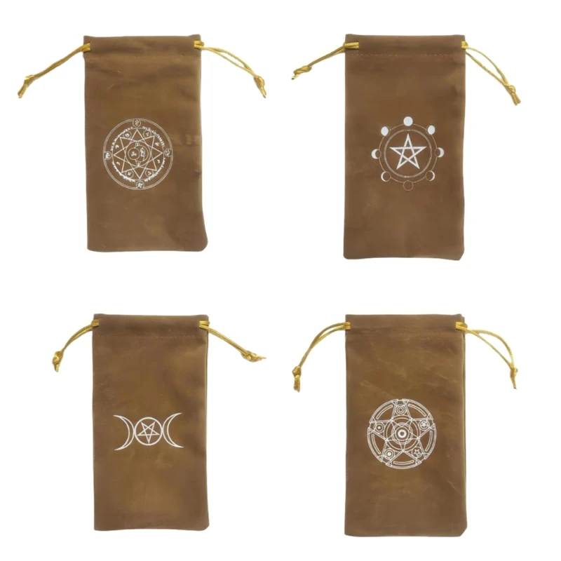 Pendulum Divination Tablecloth Card Pad Runes Altar Table Cloth Board Game Drawstring Flannel Bag Tarots Storage tarot tablecloth divination tarot card pad pendulum pentacle runes cloth