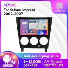 Radio con GPS para coche, reproductor multimedia con Android 11, DSP, RDS, 4G + WiFi, 2Din, vídeo, navegación, unidad principal, 8 + 2002G, para Subaru Impreza 2007-128