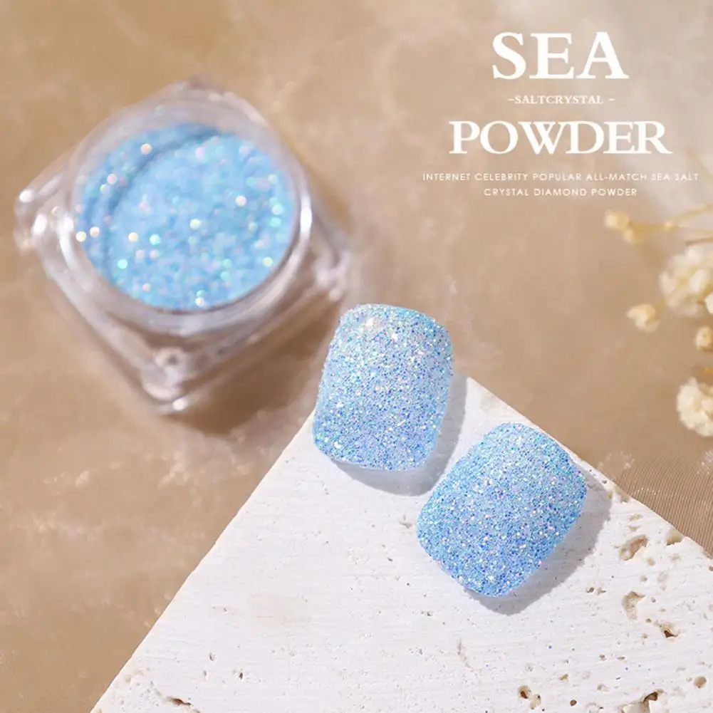 1 Box Delicate Superfine DIY Nail Art Glitter Powder Ornament Multiple Styles Nail Decoration Safe Ingredients for Women