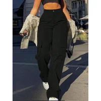 Retro Workwear Casual Pants Women's Straight Leg Loose Wide Leg Drapey Long Trousers Versatile Comfortable Loose Fit Long Pants