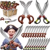 Funny Inflatable Pirate Swords, Halloween Birthday Toy Sword, Inflated Simulation Knife for Swimming Pool, Cosplay Stage Prop 1