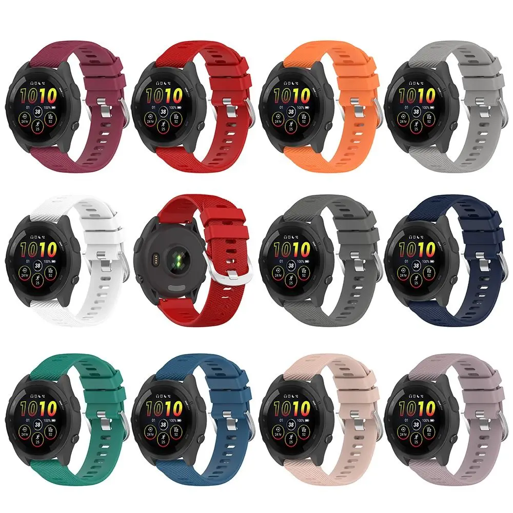 

Watchband For Garmin Forerunner 265 265S Silicone Strap Sport Bracelet Replacement Wristband For Forerunner 265/265S Smartwatch