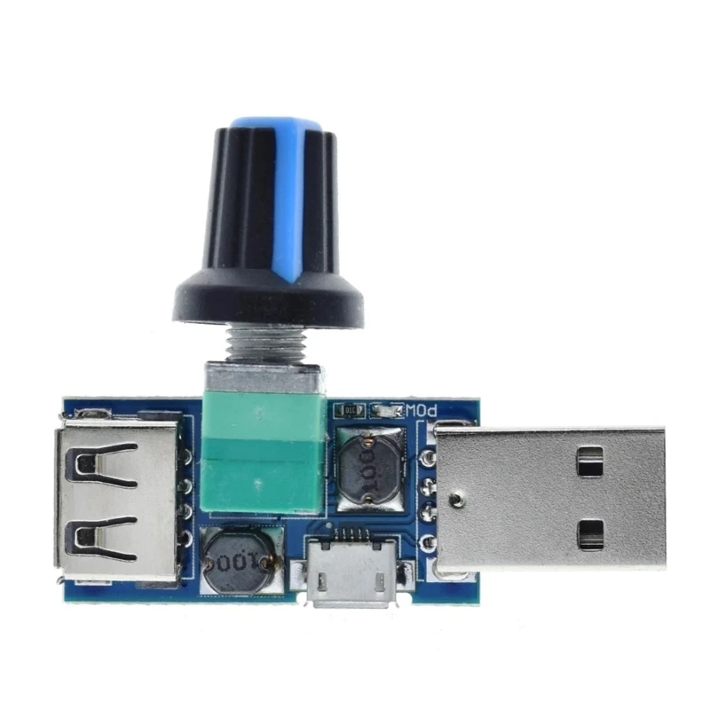 멀티 기어 USB 선풍기 속도 조절 컨트롤러, 선풍기 거버너 모듈, 4V-12V, 5W