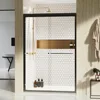 Shower Door, 44-48 "W, Sliding Showers Doors, Adjustable Semi-Frameless Bypass, SGCC Tempered Glass Doors, Bathroom Shower Door 1
