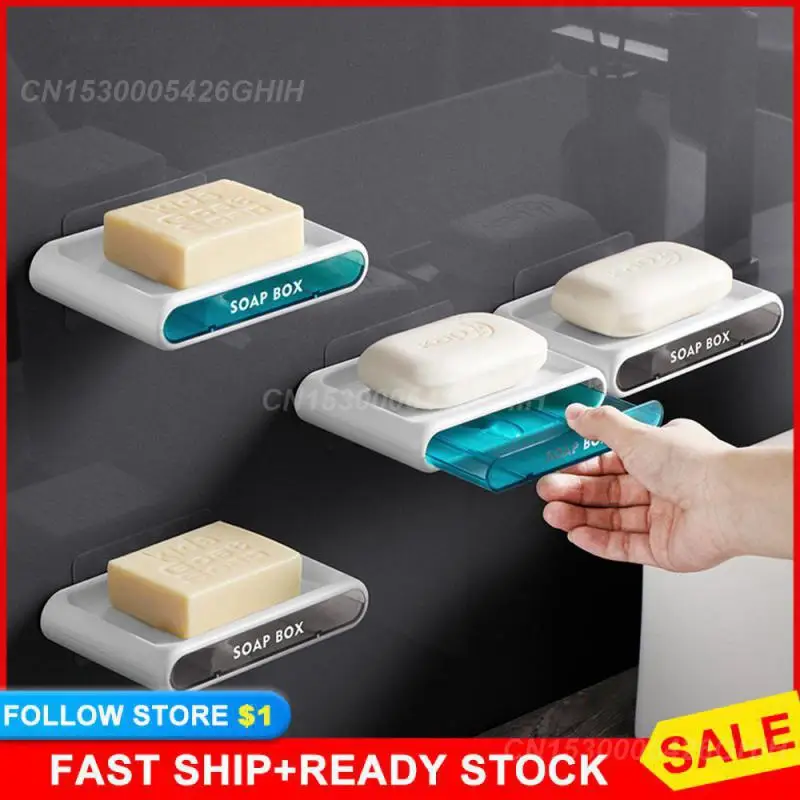 

Органайзер для туалетных принадлежностей, двухслойный настенный держатель для губки, кухонные принадлежности, держатель для мыла для ванной и душа, бытовой