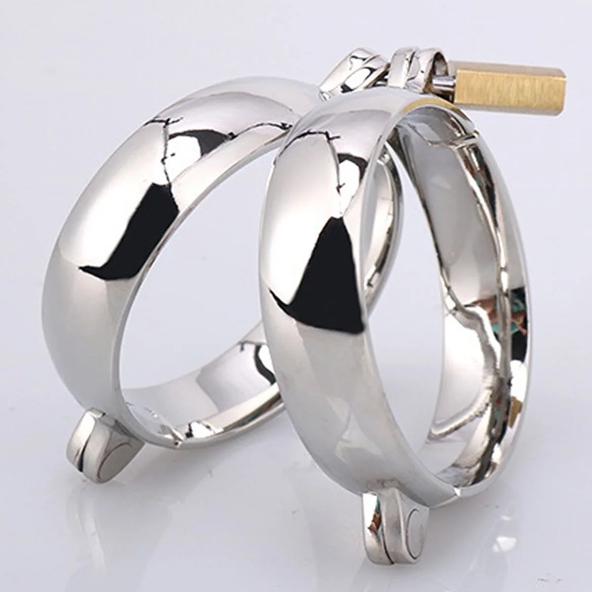 Sex Handcuffs BDSM Oval Metal Handcuffs Lockable Shackles FootCuffs Ankle Cuffs Restraints For Women Men