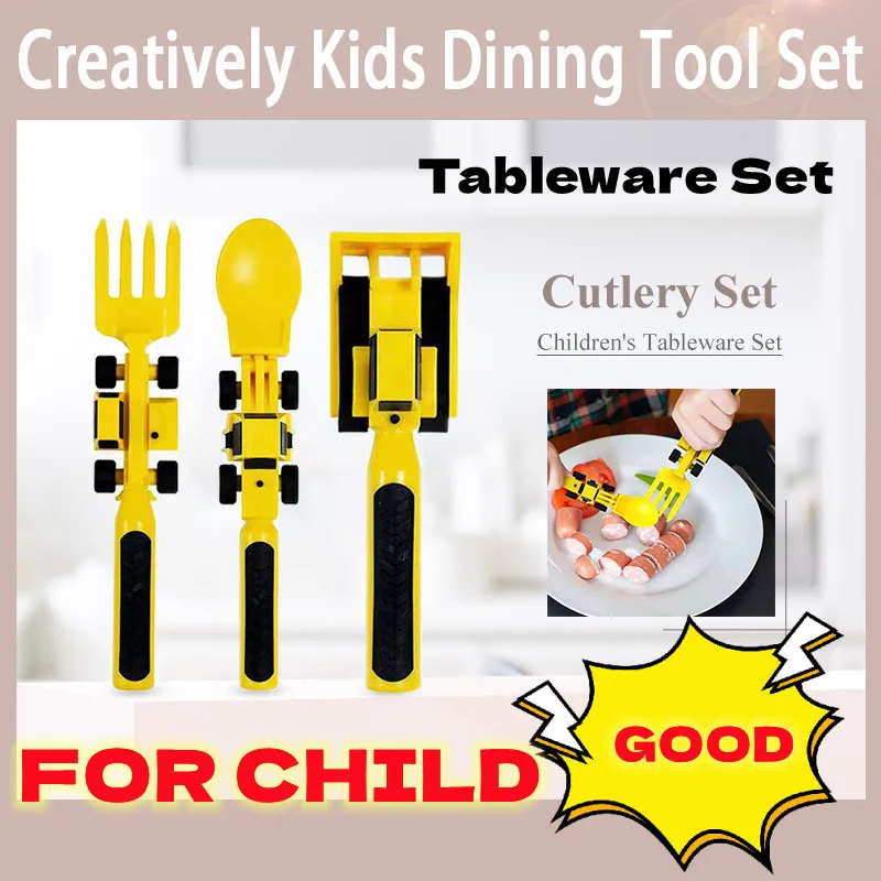 Creatively Ensemble d'outils de salle à manger pour enfants