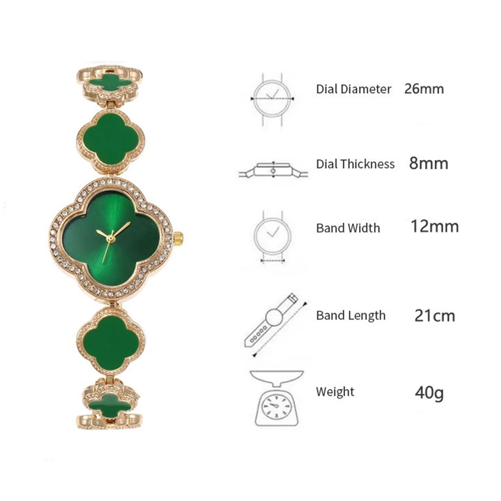 New Fashion Women Watches Ladies Quartz Watch Bracelets Green Simple Rose Gold Luxury Women Watch Relogio Feminino Wristwatches -S190ba93ca87f498991afe10f41e54725U