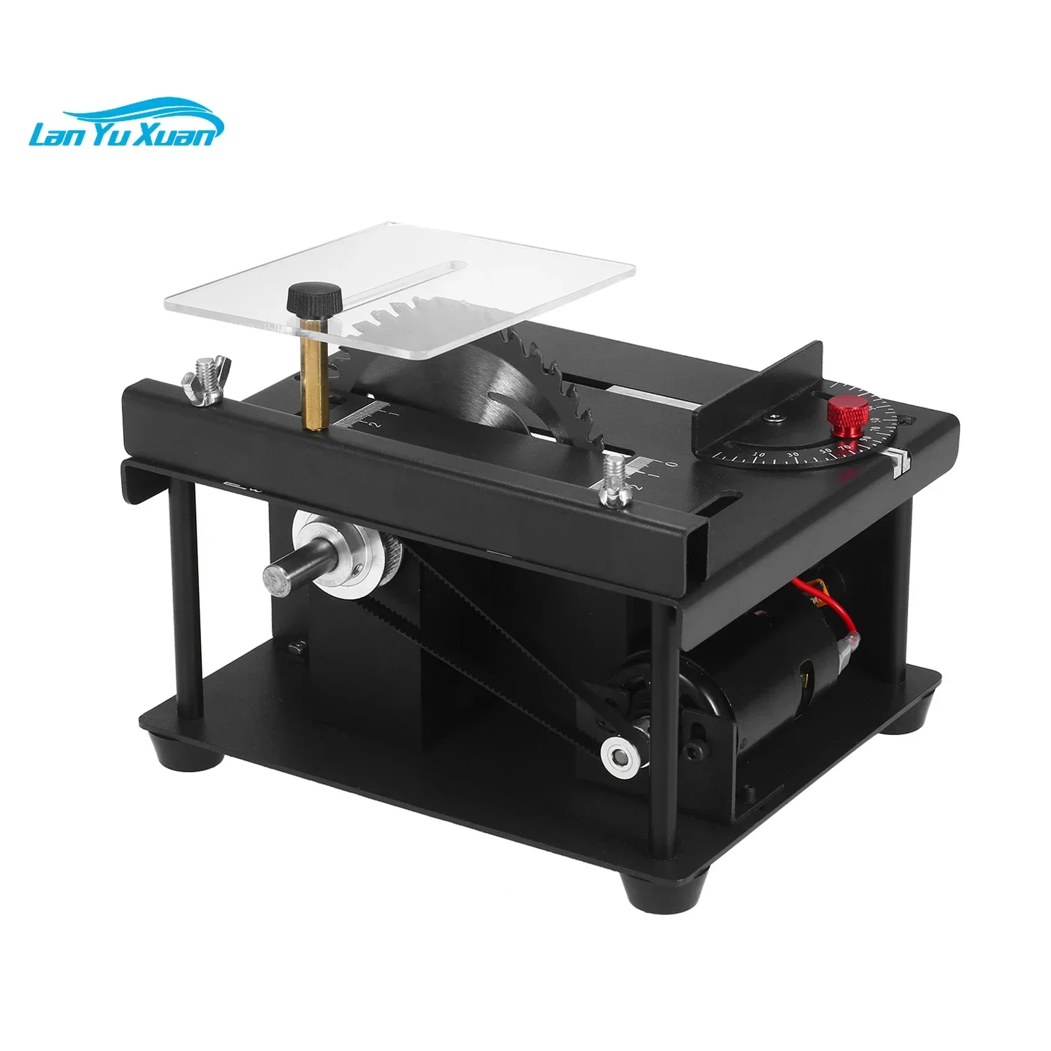 

Table Saw Mini Desktop Cutter Electric Cutting Machine with Blade Adjustable-Speed Angle Adjustment 35MM Depth