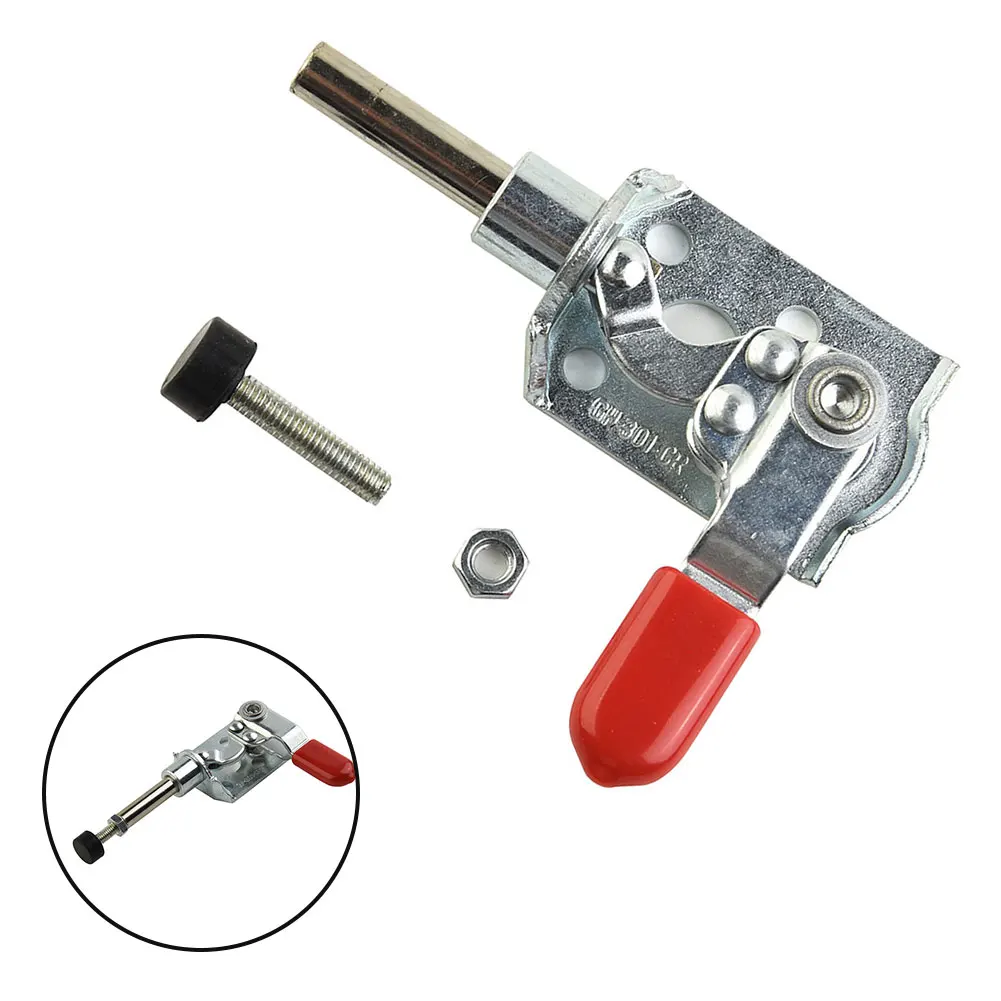 Morsetto 10mm, Morsetto push-pull, Morsetti manuali Morsetto a sgancio rapido a sgancio rapido per posizionamento e serraggio saldatura, strumenti di ispezione, stampi, ecc. Capacità 60 kg
