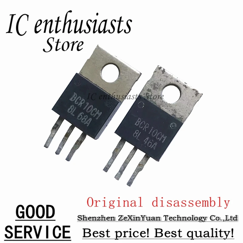 

10 шт. BCR10CM-8L BCR10CM 10A 400V TO-220 оригинальная разборка