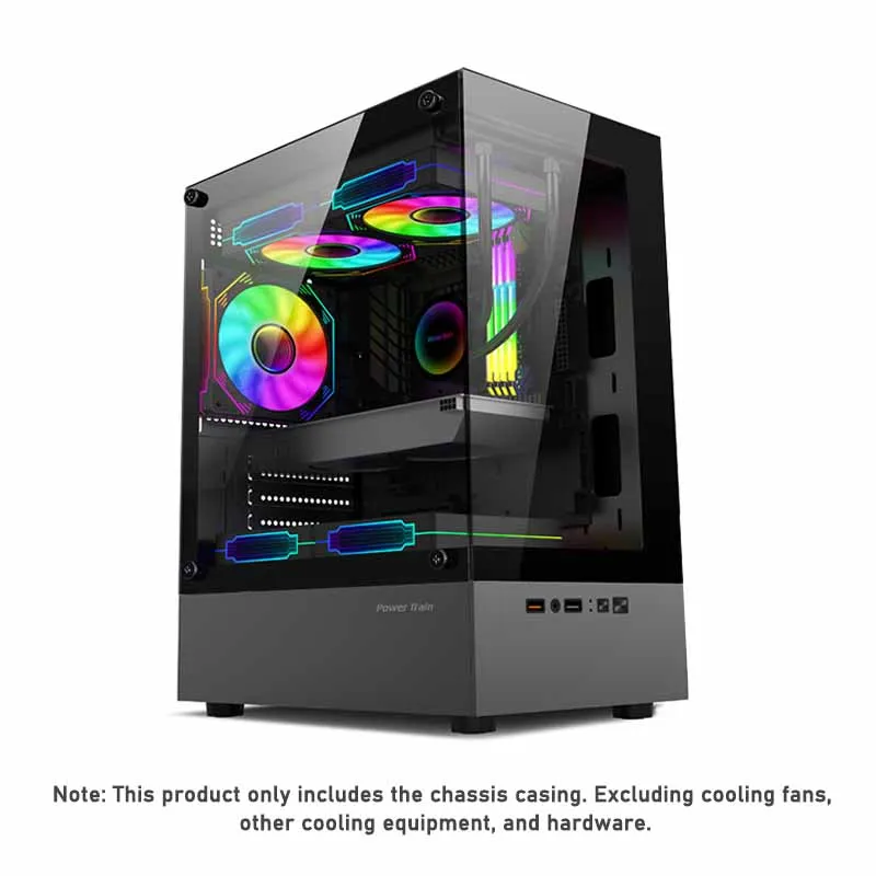 Układ napędowy iluzoryczny obudowa komputera M-ATX/Mini-ITX gra komputerowa podwozia ATX zasilacz 240 chłodnica wodna