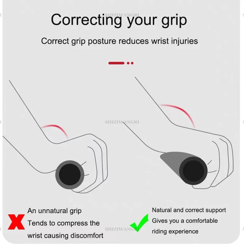 Bicykl řídítka gripy krátký dlouhé gripy guma ovládat MTB cyklistika hora jízdní kolo úchop  BMX
