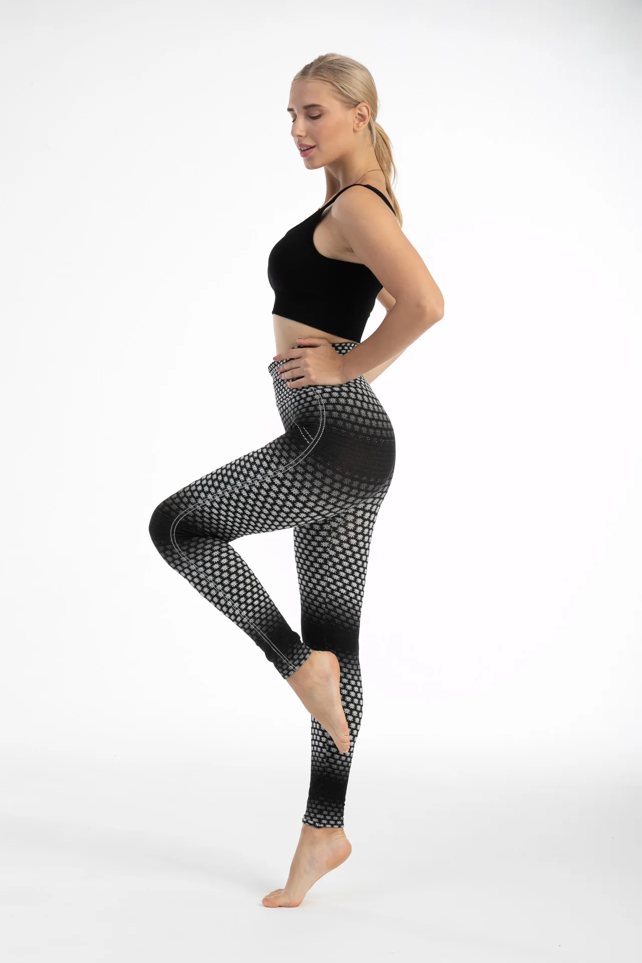 Fashion Gradient Leggings Women's High Stretch Leggings Slim Fit Hip Lift Spanx Leggings Lady Sexy Yoga Pants 8 S190c133ae74f40d1ac46fc110655f109y