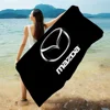Auto Logo M-Mazda Beach Towels Shower Towel Sauna Travel Spa Microfiber Quick Dry Gym Accessories Cute Room Decor 5