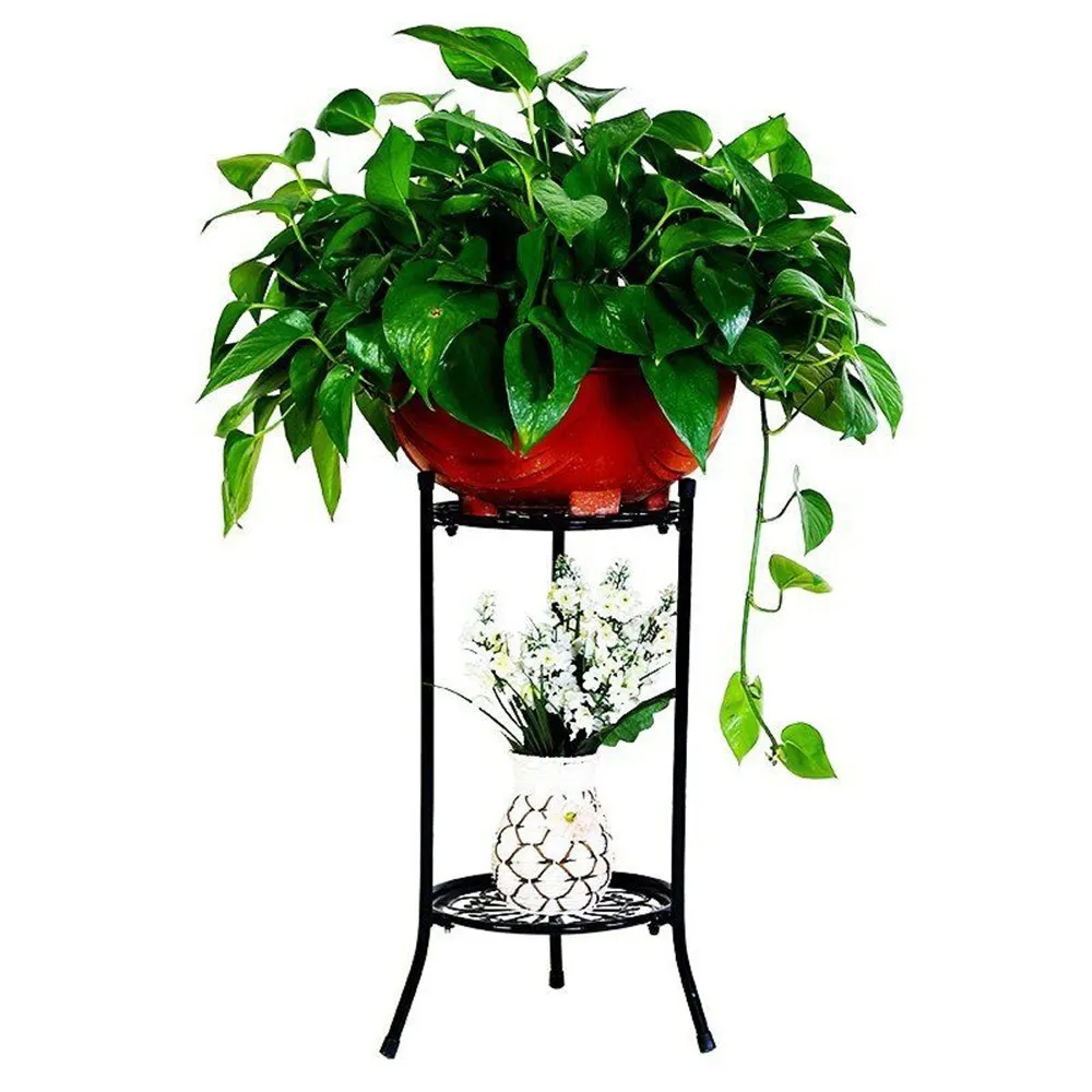 Metal Plant Pot Rack Flower Show Rack Garden Garden Home Plant Shelves
