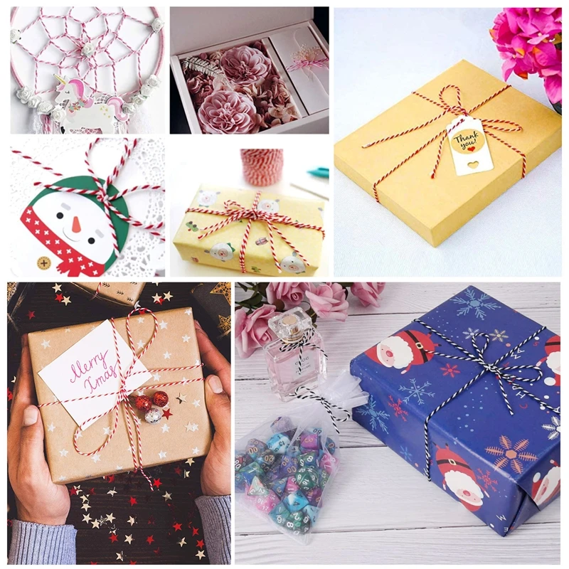 Cotton Rope 100M/Roll for Home Decor Handmade Christmas Gift Packing Craft DIY Wrapping Gift