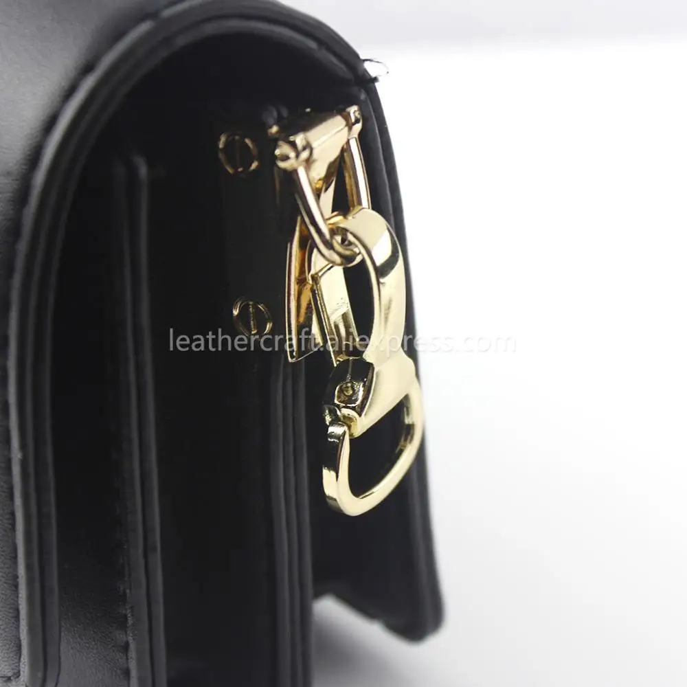 1 Piece Carabiner Metal Snap Hook Trigger Lobster Clasp Clip Spring Gate for Leather Craft