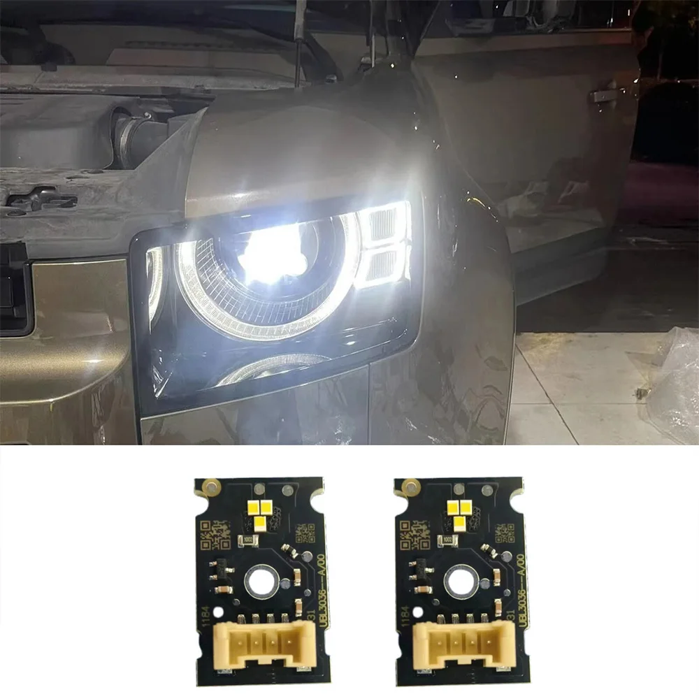 Feux De Jour LED Blancs Pour Land Rover Defender 2020-2022 - Panneaux DRL CML-G5M3 - Installation Directe (1 Pièce)