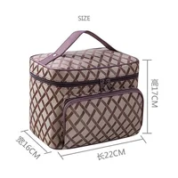 New Large Capacity Flower Cosmetic Bag Zipper Cosmetic Box Storage Organizers Travel Toiletry Makeup Bag SZL8061 2