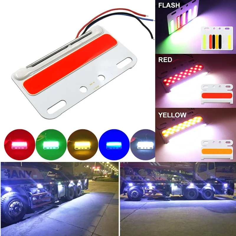 

24V Truck Turning Light Sidelight Decoration Signal Lamp Lorry Side Lights Truck Lorry Turn Signal Lamp COB LED Side Marker