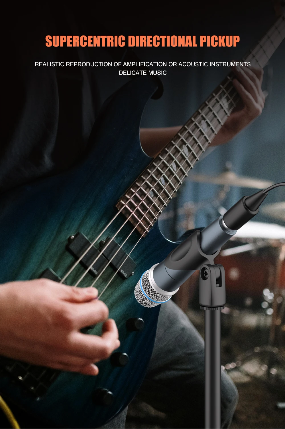 Drum Microphone BETA 56A 52A 57A Musical Instruments Mic For Band DJ Stage Instrumental Performance Recording Live