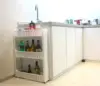 Laundry Room Organizer, Mobile Shelving Unit Organizer with 3 Large Storage Baskets, Gap Storage Slim Slide Out Pantry Storage R 5