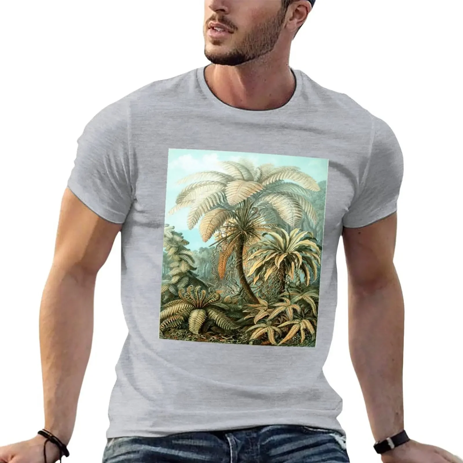 Haeckel Filicinae 92 Drawing T-Shirt sublime sports fans big and tall t shirts for men