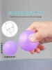 BPA Free Non-Toxic 5.5CM 100pcs Soft Plastic Ball Pit Balls with Bag 4 Colours Purple Pink Light Blue and Pearl White 4