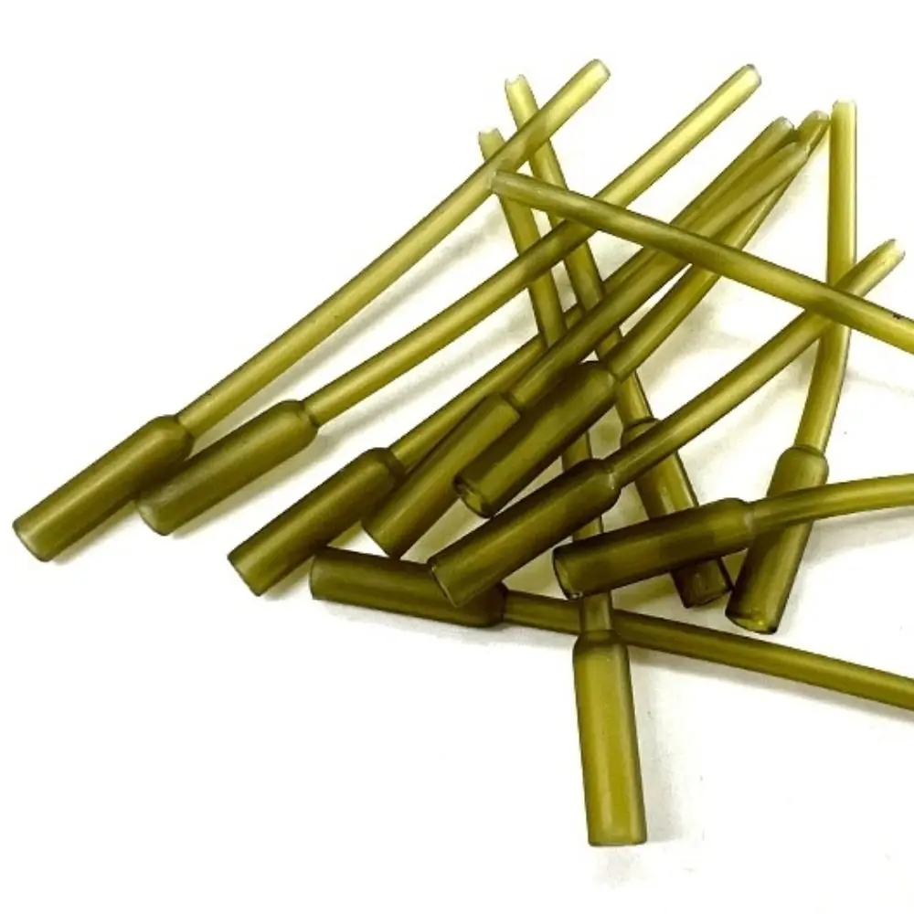 50pcs Tip Tube Fishing Inline Lead Insert European Style Rubber Fishing Lead Clips Hard Durable Fishing Tube End Tackle Carp