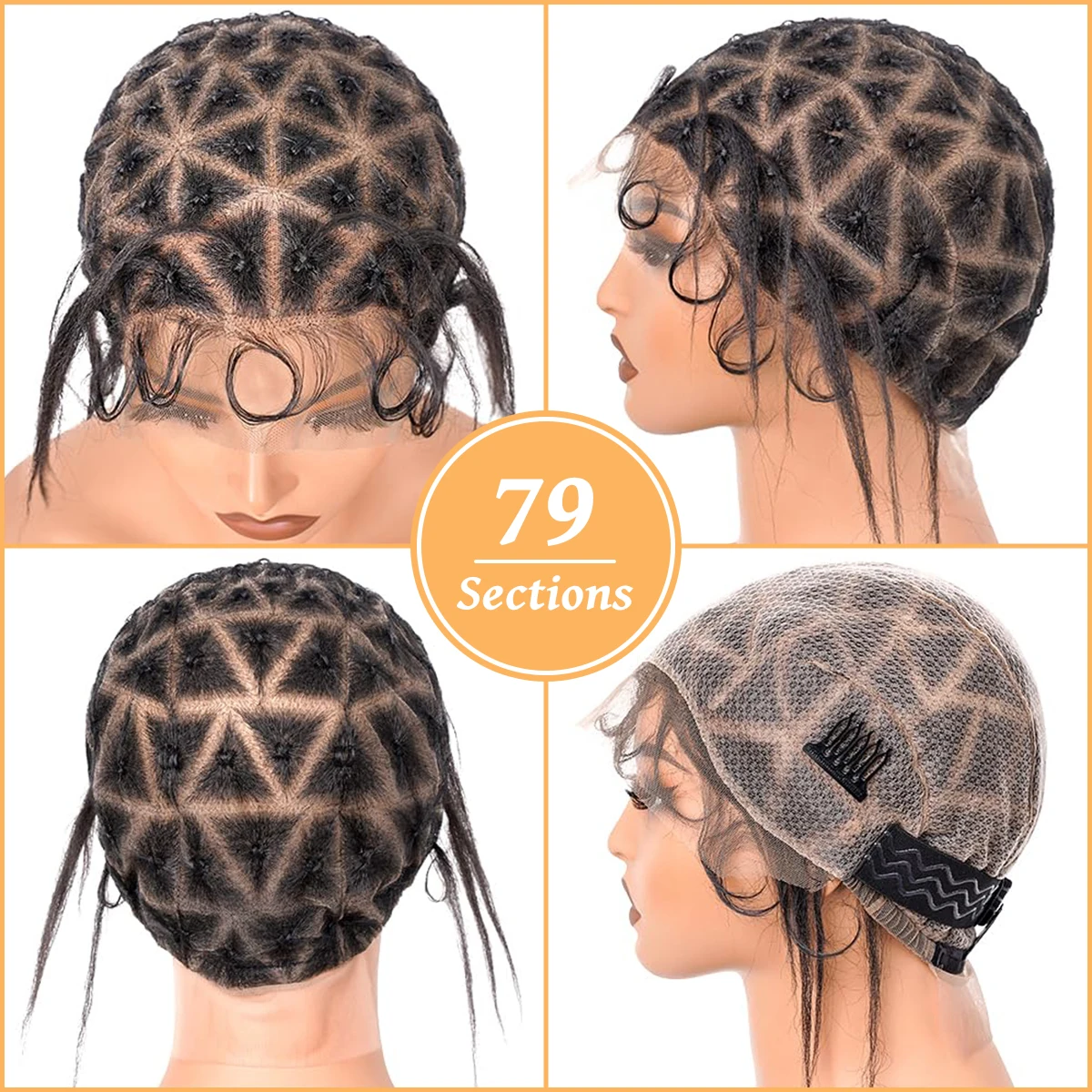 Braided Wig Cap With Baby Hair Double Full Hd Lace Crochet Wig Caps For Easier Sew In Crochet Braids Hair Wigs Caps For Women wig caps
