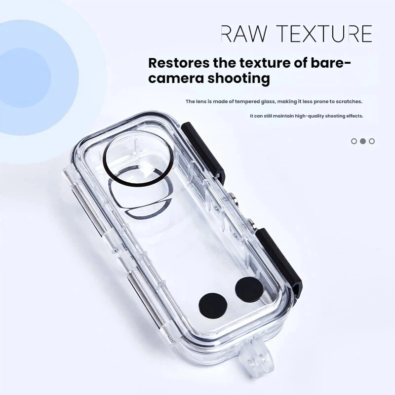 Invisible Dive Case For Insta360 X5 45M Underwater Waterproof Diving Housing Cover Protective Shell