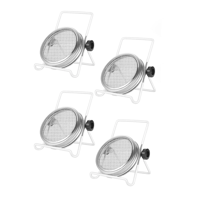 

Sprouting Kit,Stainless Steel Sprouting Jar Lids Stands Mason Jar Screen Lids For Regular Mouth Mason Jar Canning