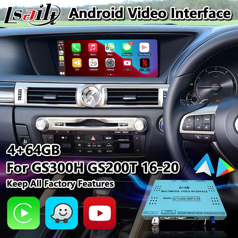 Lsailt Android Multimedia Carplay Video Interface For Lexus Gs450h