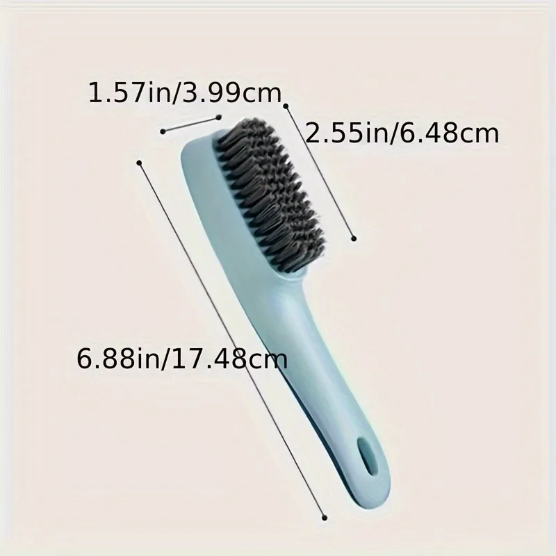 2pcs Soft Bristle Shoe Brush with Long Handle - Ideal for Boots, Jewelry & Watches Cleaning 2