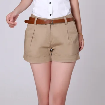 Nuovi pantaloncini estivi da donna sottili Casual di colore puro moda coreana e versatili comodi pantaloni dimagranti in puro cotone a 3 punti 1