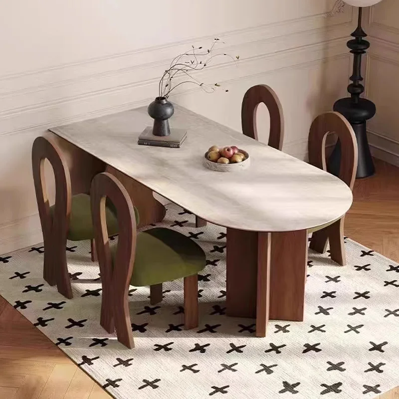 

French Wooden Dining Table Design Unique Minimalist Dressing Cheap Dining Table Tiny House Backyard Mesas De Comedor Furnitures