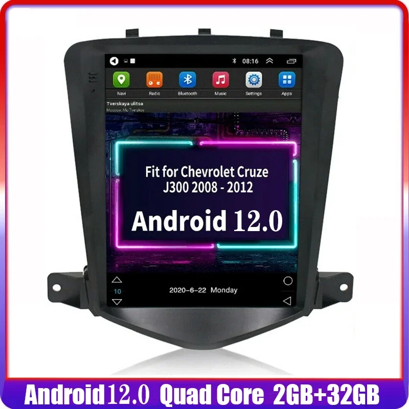 

For Chevrolet Cruze Lacetti Classic Lacett Tesla Style Car Radio 9.7Inch 2006-2014 Multimedia Player GPS Navigation Android 12.0
