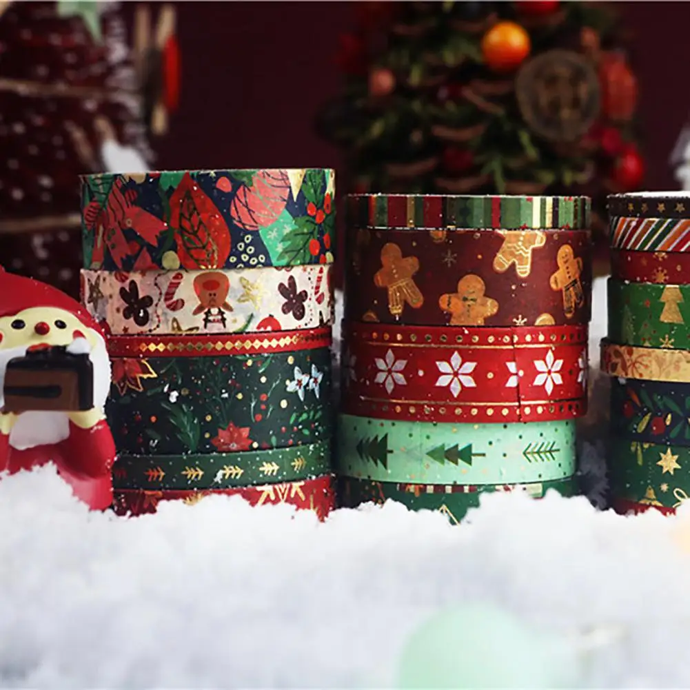

Diy Craft Tape Christmas Washi Tape Clear Pattern Unique Shape Diy Decoration Handbook
