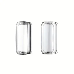 Dual Pack Soft TPU Full Cover Screen Protector and Bumper Protective Shell (Silvery Clear)