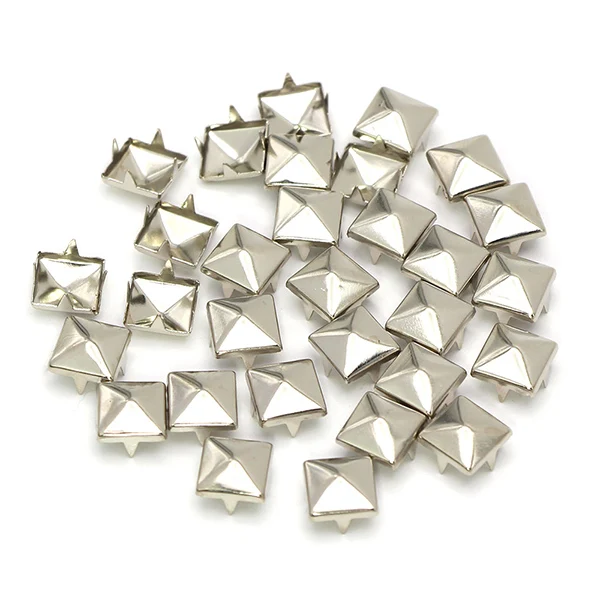 Silver Pyramid Studs